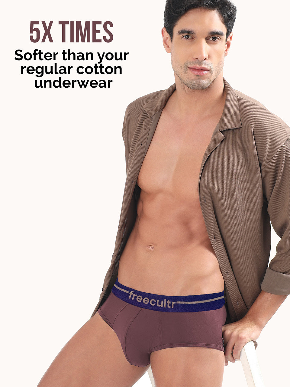 Men’s Adaptive Cotton Stretch Briefs Pack of 3