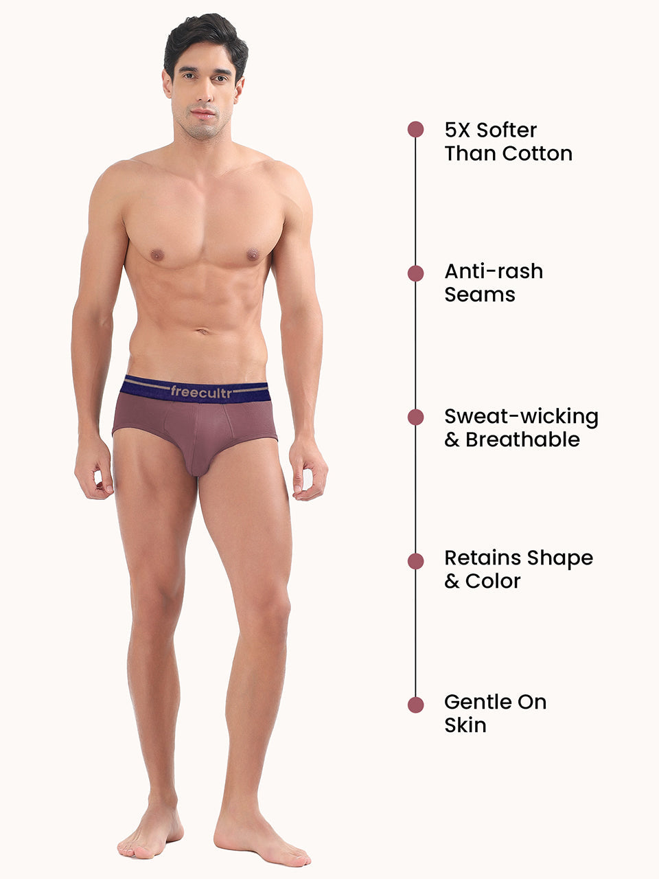 Men’s Adaptive Cotton Stretch Briefs Pack of 2