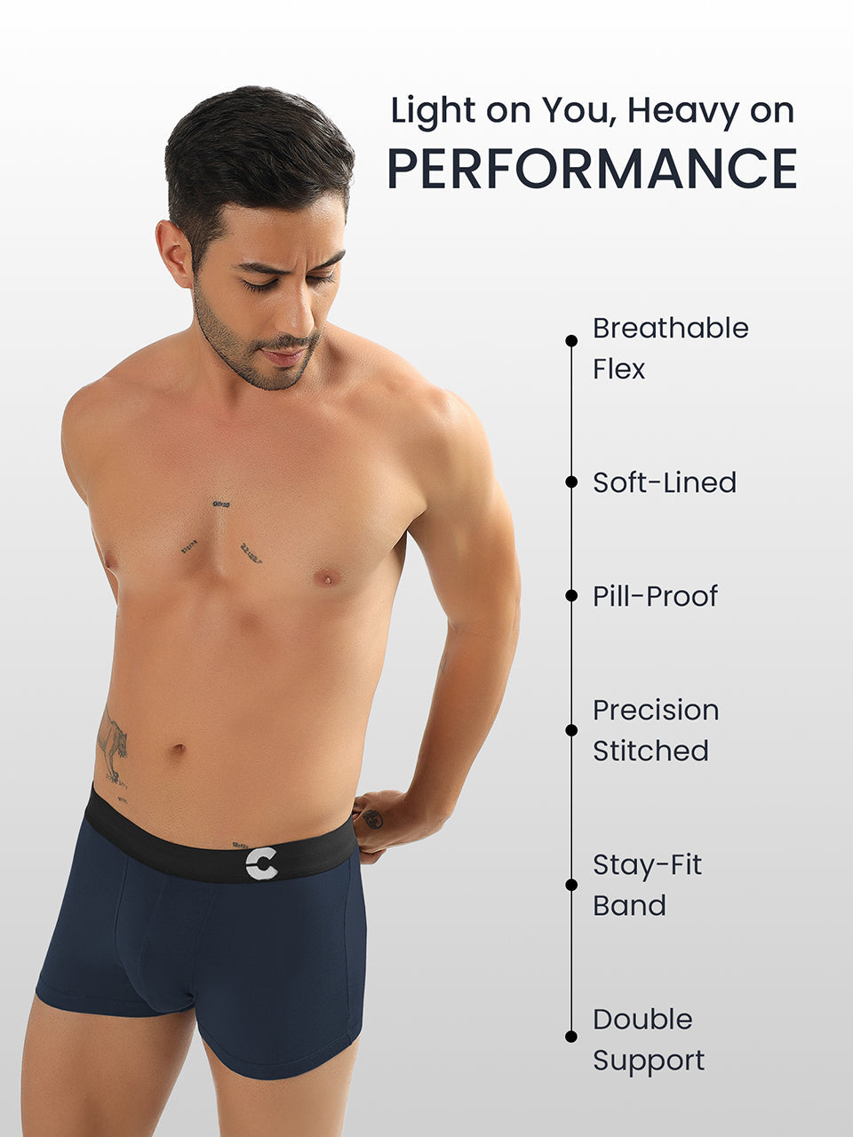 Men's Anti-Bacterial Micro Modal Trunk (Pack of 2)