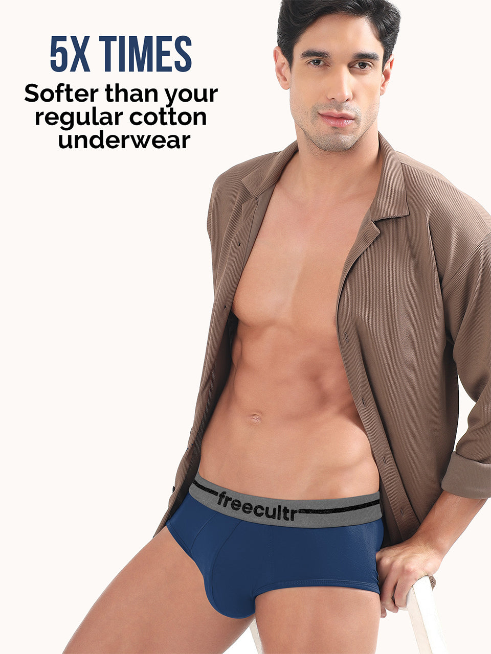 Men’s Adaptive Cotton Stretch Briefs Pack of 3