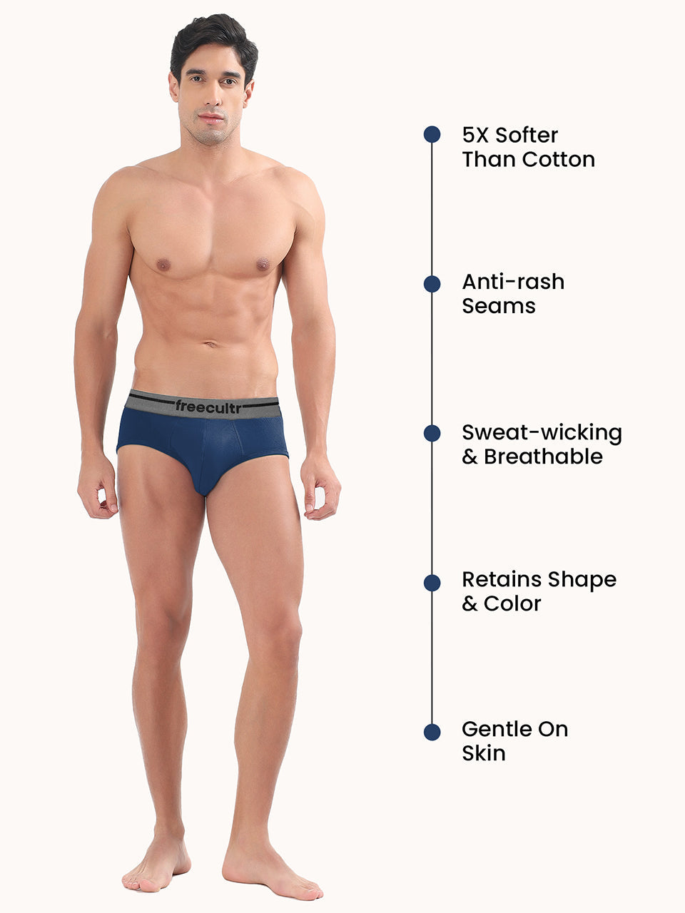 Men’s Adaptive Cotton Stretch Briefs Pack of 1