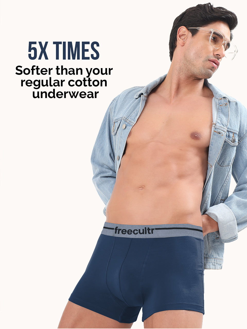 Men’s Adaptive Cotton Stretch Trunks Pack of 2