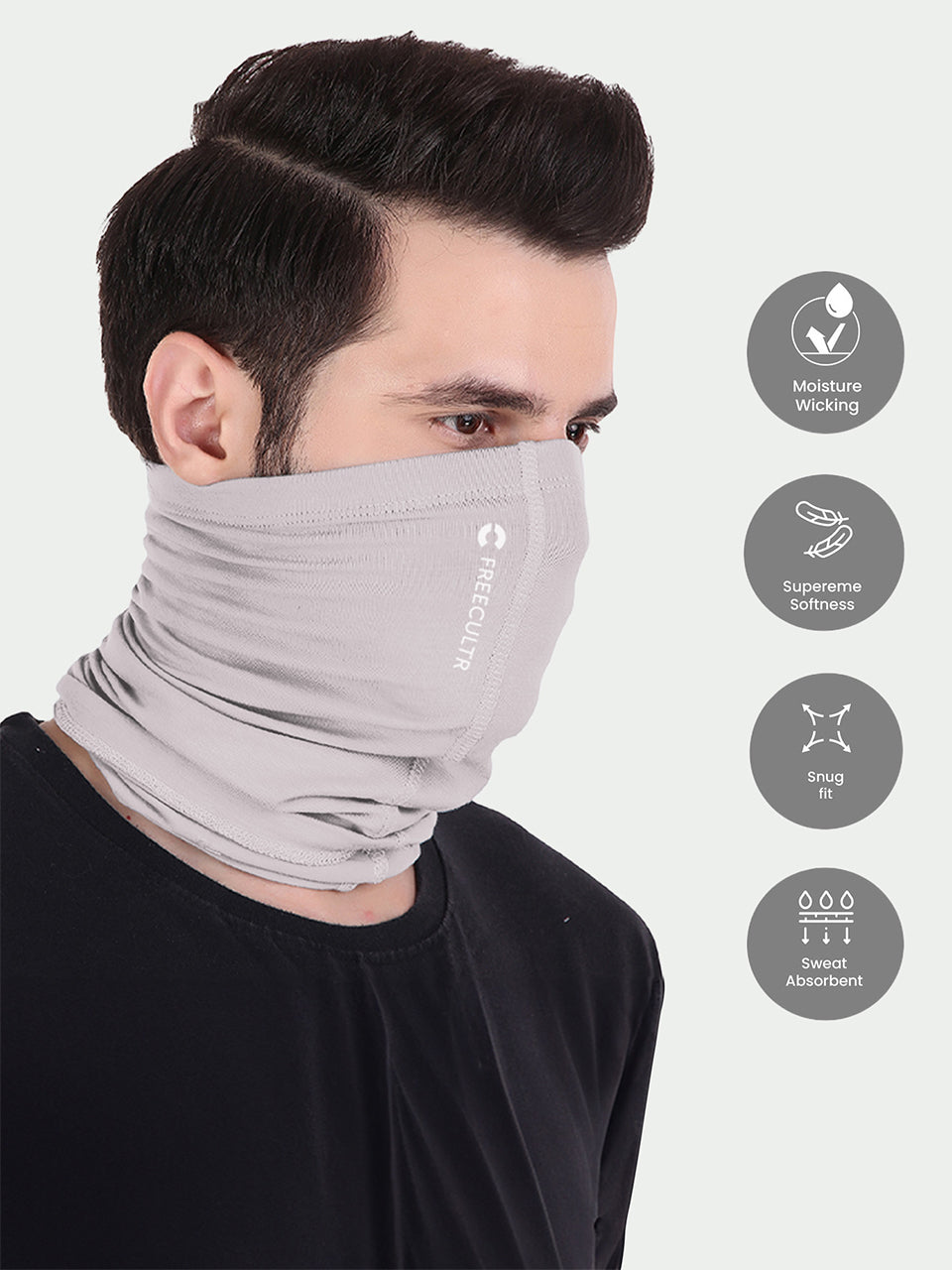 Unisex Bandana Masks - Plain (Pack of 1) Free