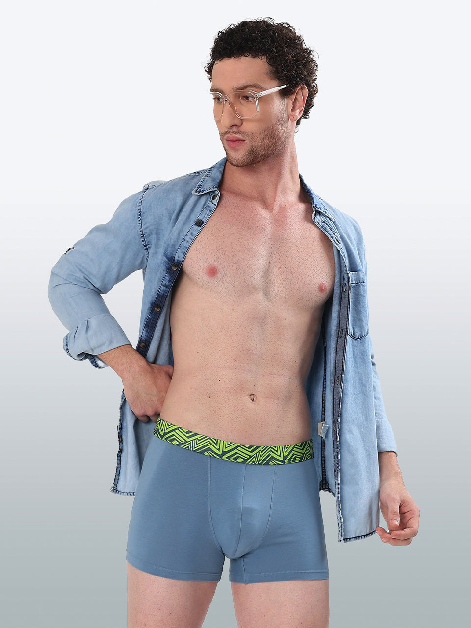 Men's Cotton Abstract Waistband Trunk – Pack of 2