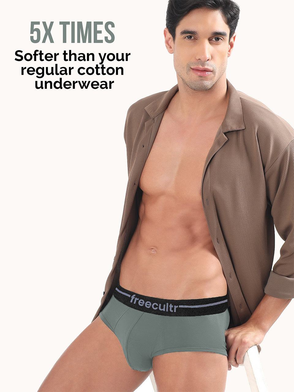 Men’s Adaptive Cotton Stretch Briefs Pack of 2