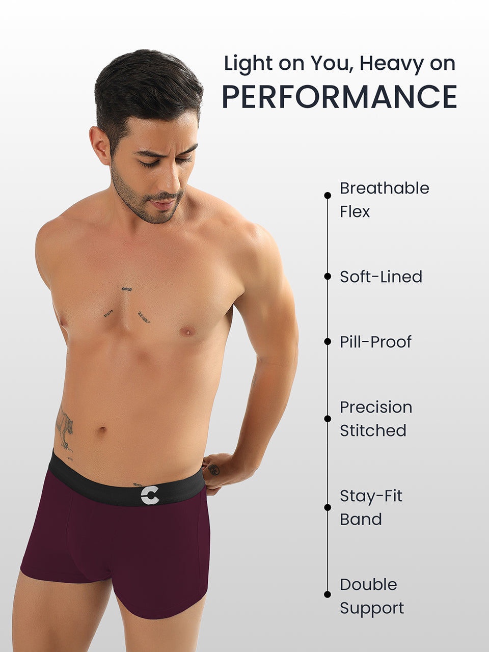 Men's Anti-Bacterial Micro Modal Trunk (Pack of 1)