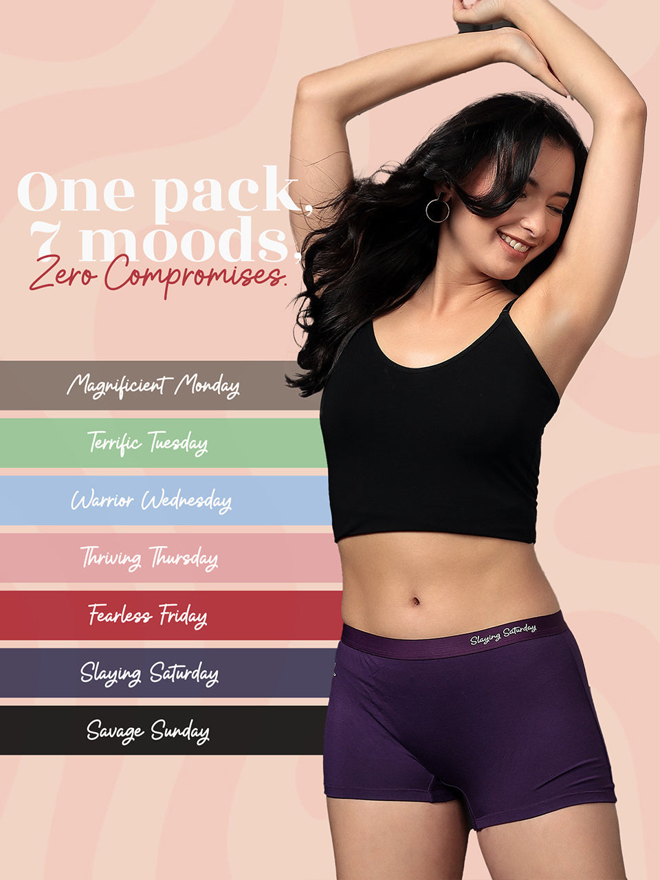 Everyday Expression | Women's Micro-Modal Boyshort | Pack of 7