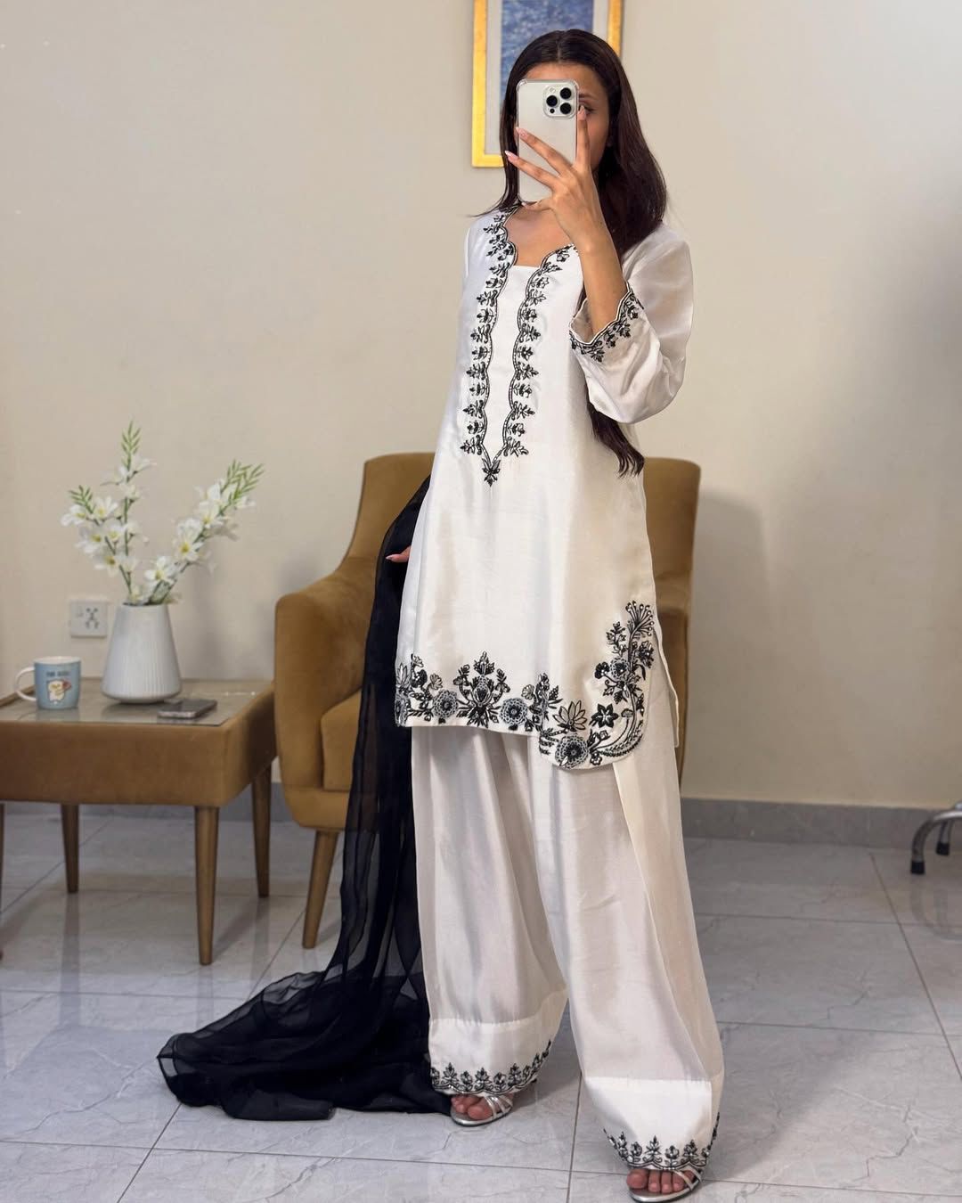 Arctic Pearl Farshi Salwar Set Limited Edition