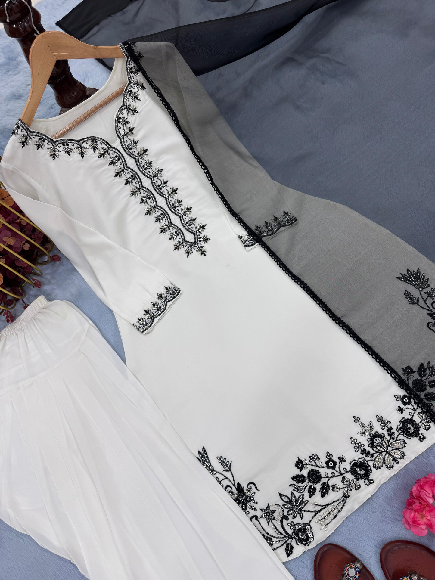 Arctic Pearl Farshi Salwar Set Limited Edition