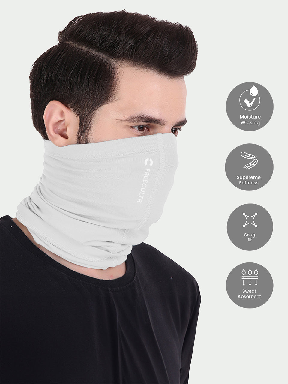Unisex Bandana Masks - Plain (Pack of 1) Free
