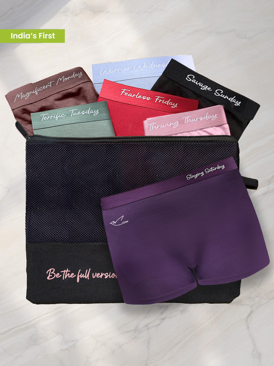 Everyday Expression | Women's Micro-Modal Boyshort | Pack of 7