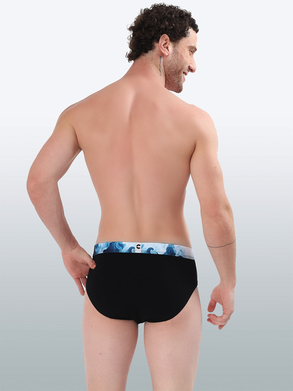 Men's Cotton Abstract Waistband Brief – Pack of 2