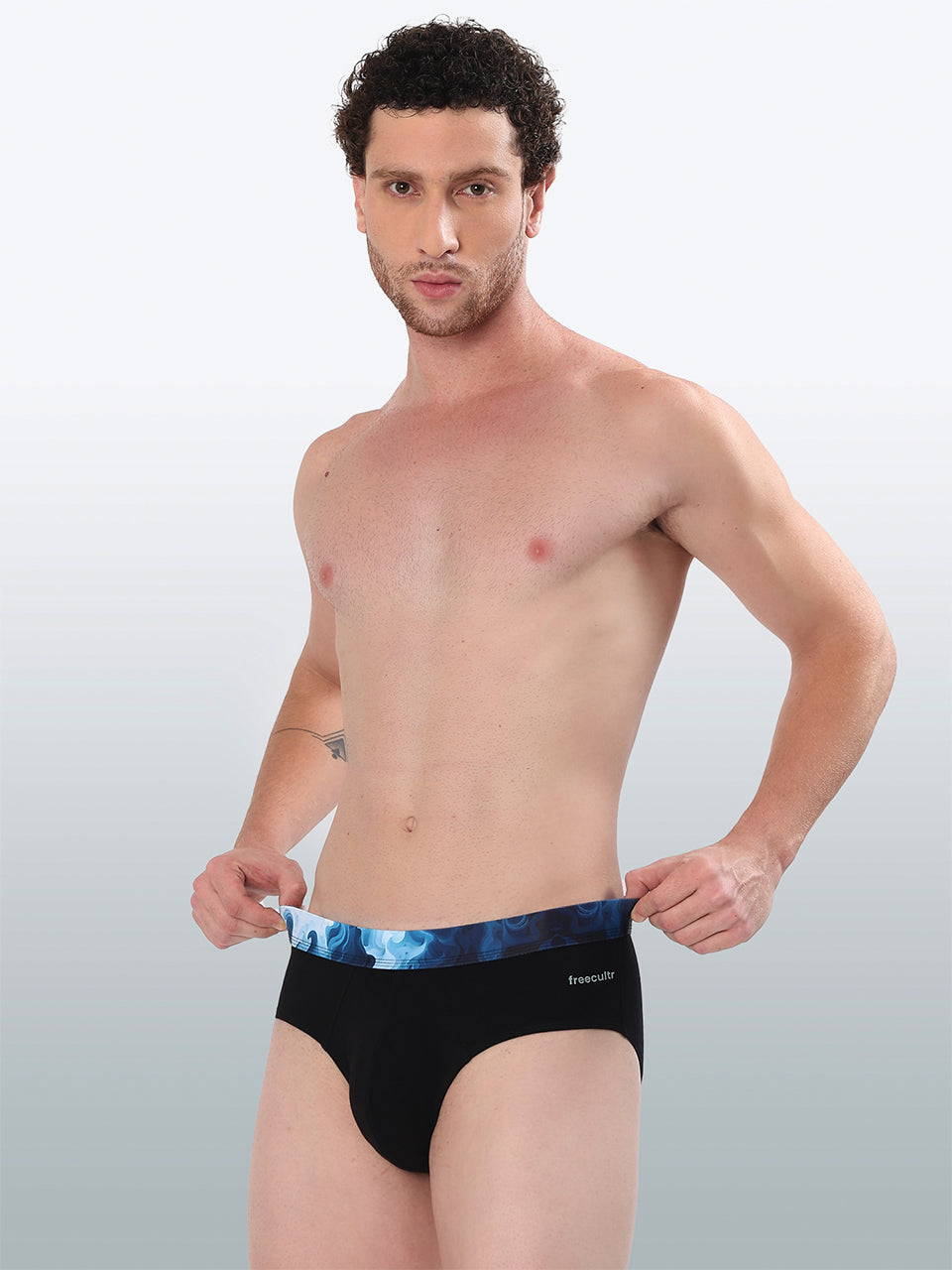 Men's Cotton Abstract Waistband Brief – Pack of 2