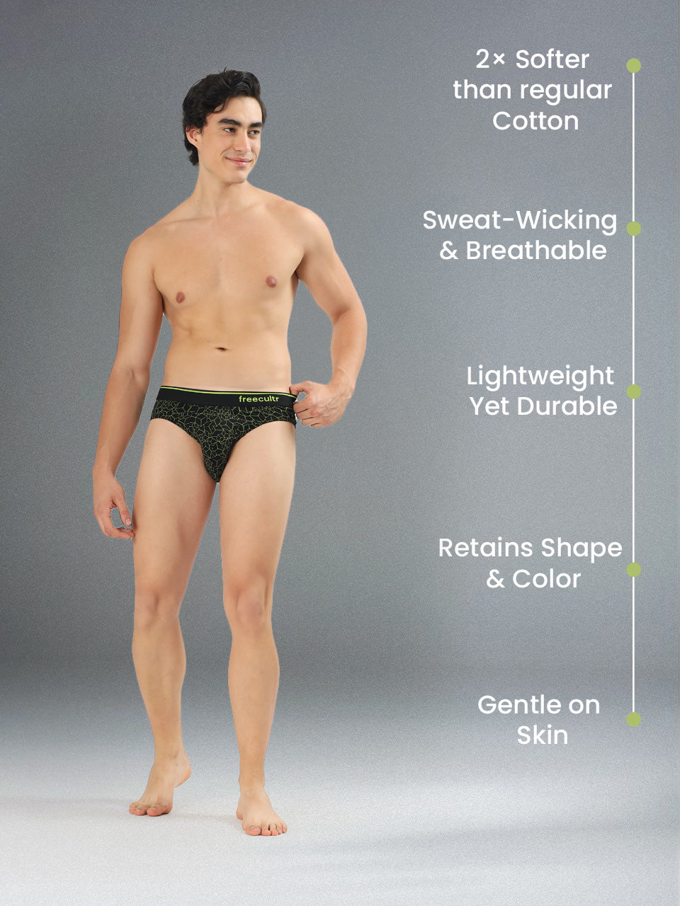Men's Cotton Printed Briefs (Pack of 3)