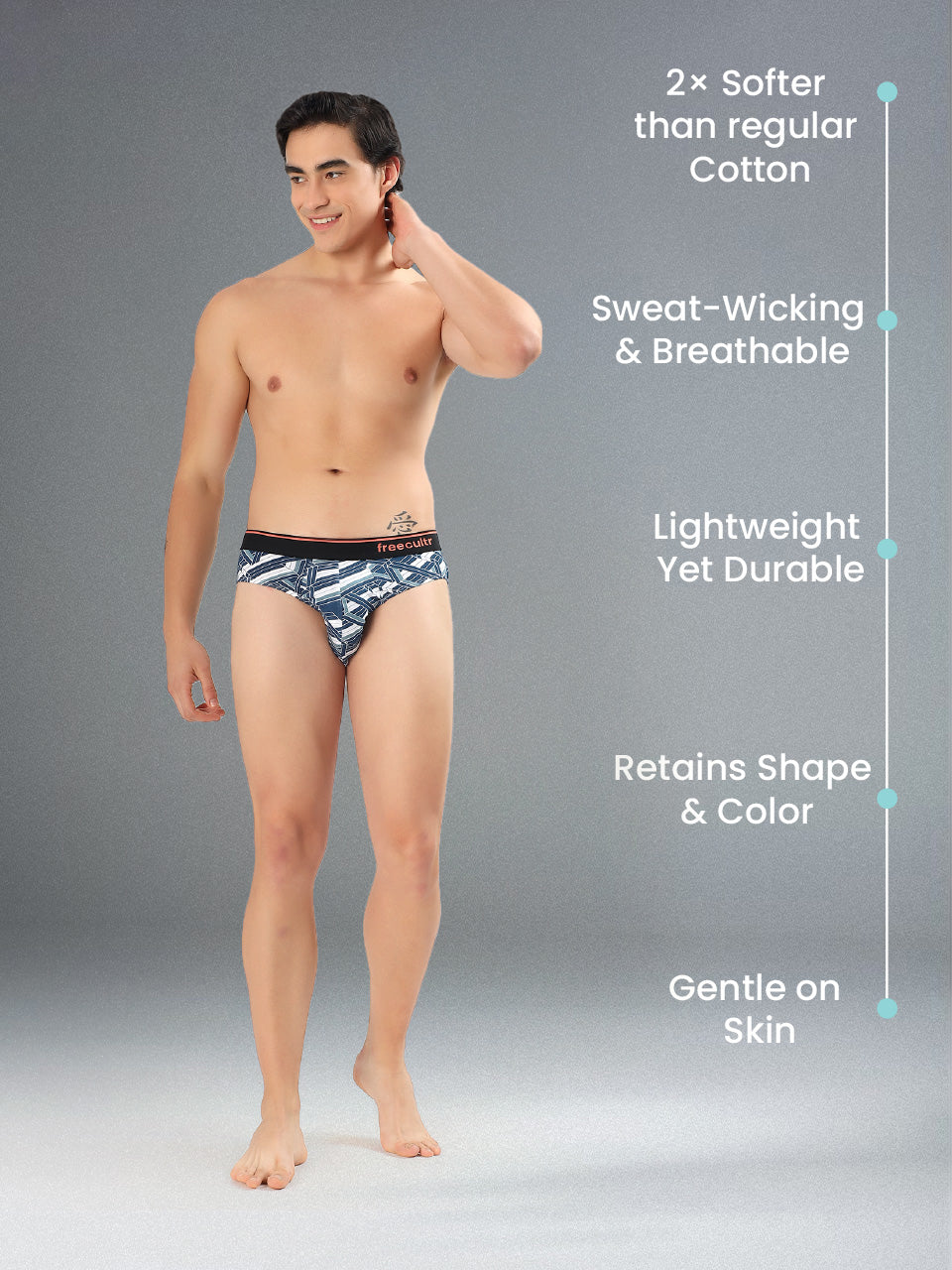 Men's Cotton Printed Briefs (Pack of 3)