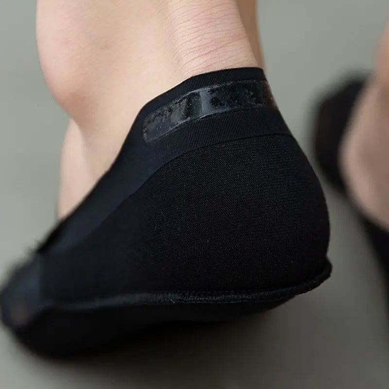Men's 6 Pair Summer Ultra-Thin Nylon Ankle Socks: Breathable, Non-Slip, & Comfortable