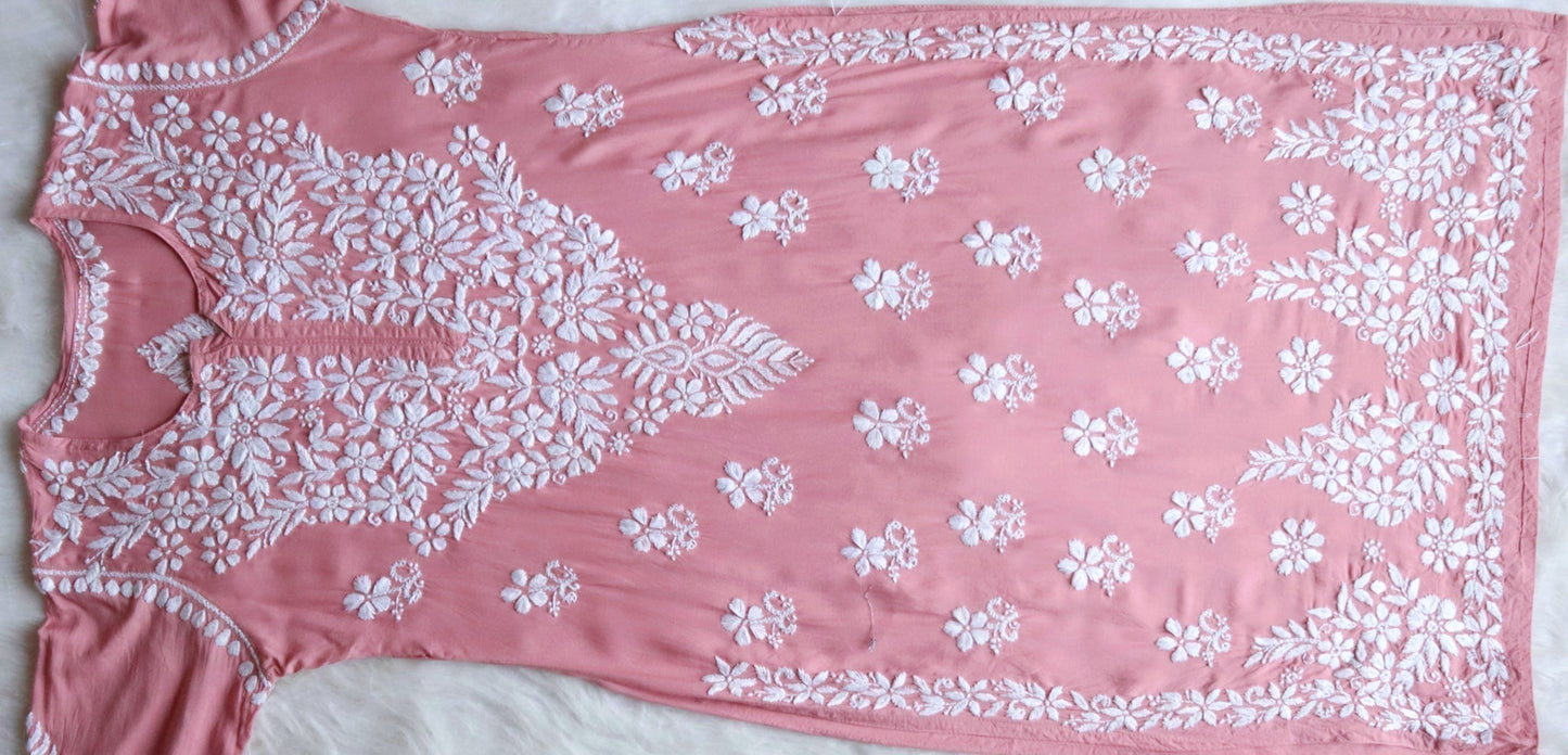 Naila Rose Brown Long Modal Kurta