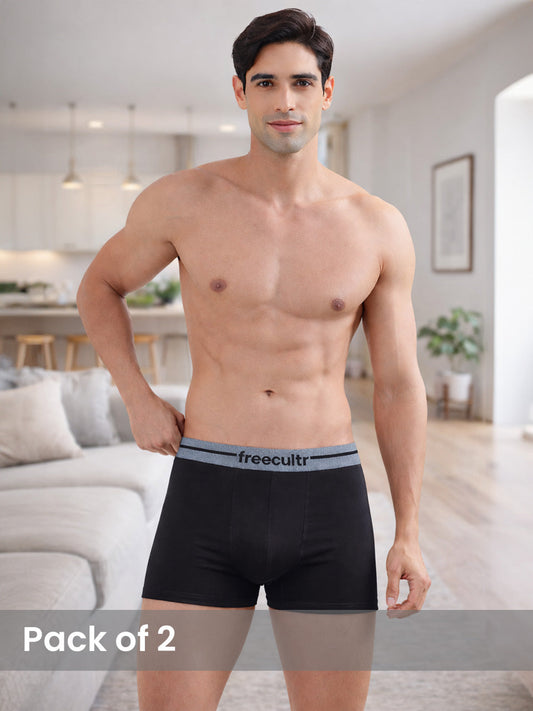 Men’s Adaptive Cotton Stretch Trunks Pack of 2