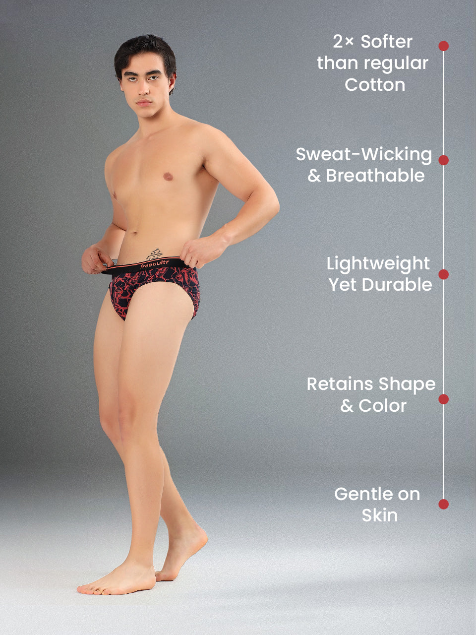 Men's Cotton Printed Briefs (Pack of 3)